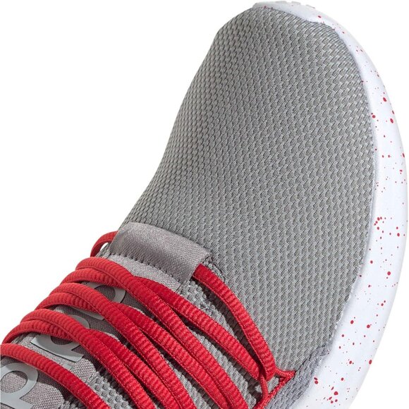 ⚡Adidas Men Grey/Better Scarlet/White Imported Rubber Lite Racer Pull-On Shoes - Picture 7 of 7